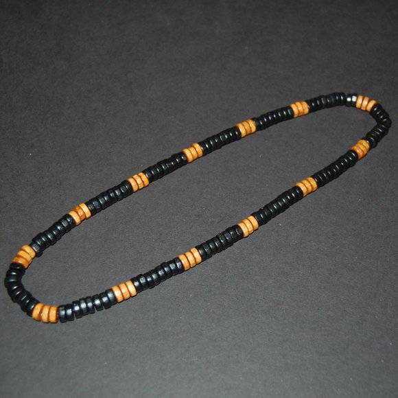 Men Necklace,Wood Necklace,Surfer Necklace,Tribal Style,Chocker,Beach Necklace - Picture 3 of 3